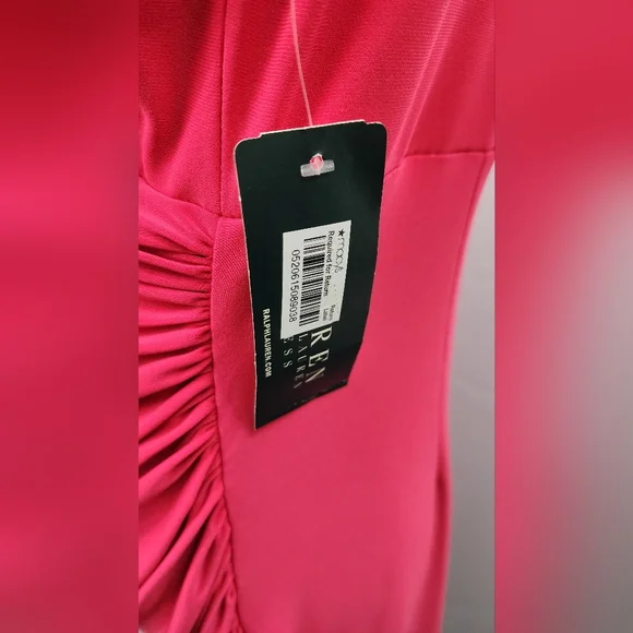 LAUREN BY RALPH LAUREN ESSENTIALS KNEE LENGTH SLEEVELESS COCKTAIL DRESS, SIZE 14 - Picture 5 of 9